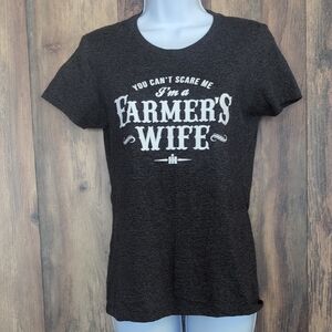Case IH Farmer's Wife Charcoal T-Shirt Tee M                   M261